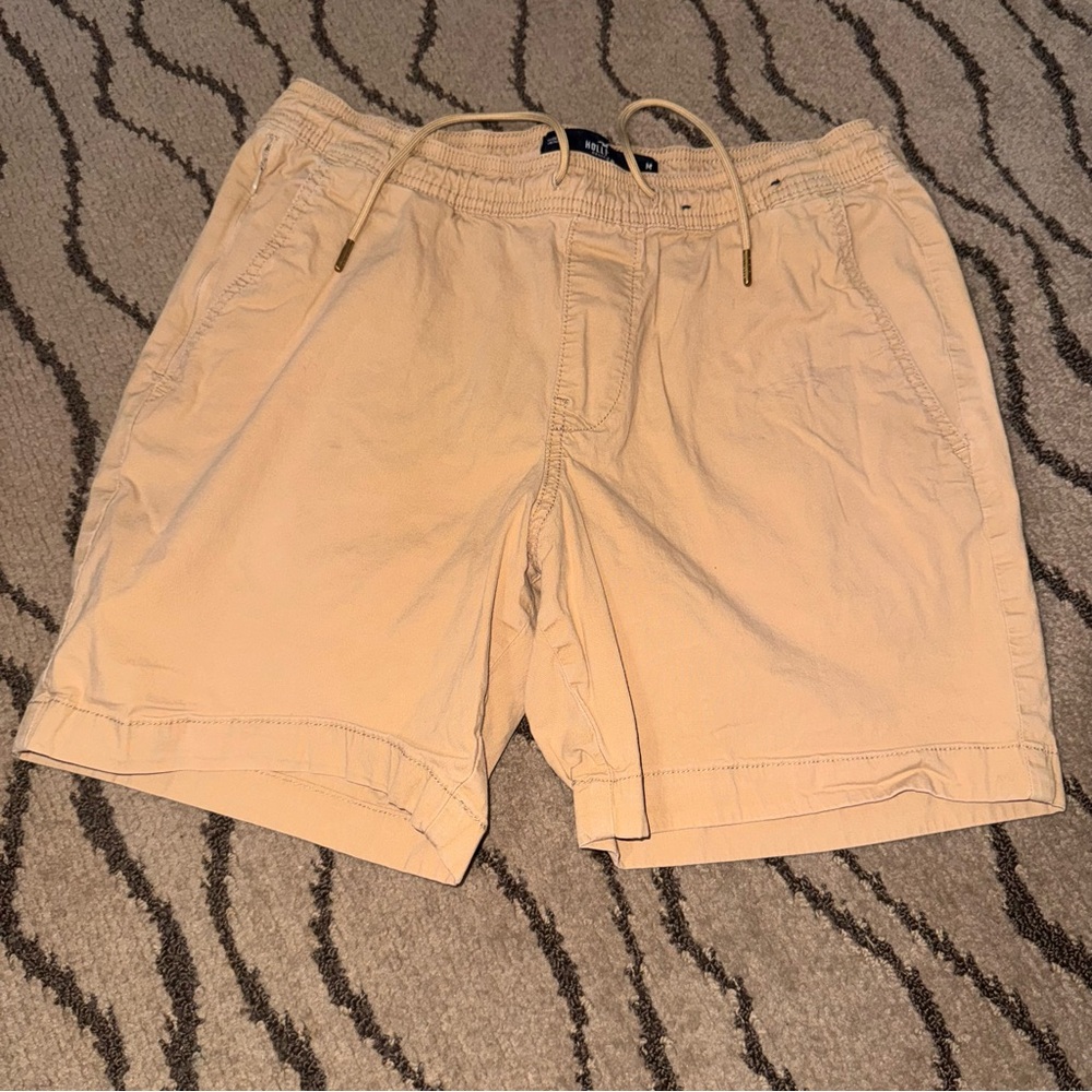 Hollister Tan Flat Front Shorts Classic Style